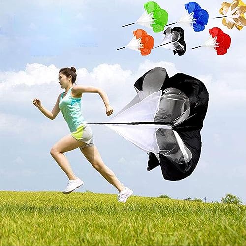 Speed Resistance Parachute, Adjustable Waist Strap 360 Degree Rotation Coated Mesh Cloth for Acceleration Training, with Lightweight Portable Design for Running Football Basketball