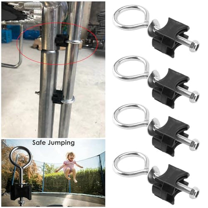 6 Pack Trampoline Screws and Bolts Replacement Trampoline Poles Mount Screw for Kids Trampoline Leg Feet Connection Mini Trampoline with Safety Enclosure Mini Fitness Rebounder Trampolines