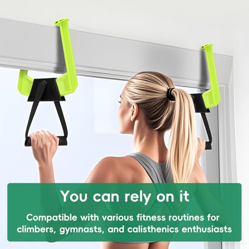 Portable Pull Up Bar for Doorway,Travel Pull Up Bar,Adjustable Home Gym Equipment,Dual Handle Design for Pull-Ups,Maximum Load Capacity of 330lb, No Screws Installation