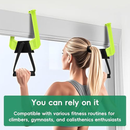 Portable Pull Up Bar for Doorway,Travel Pull Up Bar,Adjustable Home Gym Equipment,Dual Handle Design for Pull-Ups,Maximum Load Capacity of 330lb, No Screws Installation