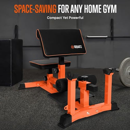 Squat Machine, Foldable Squatting Bench for Home Office Gym Workout Station and Leg Press Exercise, Designed to Train Abs, Thighs, and Glutes, Multifunctional Equipment for Fitness and Training