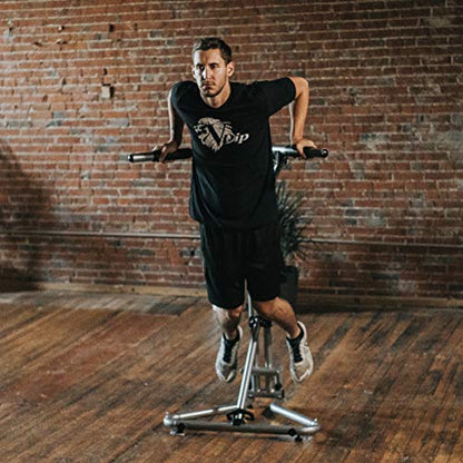 | Patented V-Shaped Equipment for All-Powerful Dips & Resistance Training | Lightweight & Effortless Assembly | Doubles as a Workout Bench|Total Body Workout at Home, Work, Gym