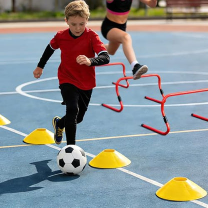 30Pcs Wickets Track and Field, Adjustable Height Speed Training Hurdles, Portable Speed Training Equipment for Kids, Athletes, Basketball, Baseball, Soccer, Football Sports Equipment