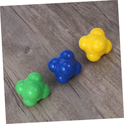 Abaodam Agility Reaction Ball for Training 58mm Silicone Hexagonal Speed Ball for Hand-Eye Coordination Medium Difficulty for Sports Training and Reflex Development