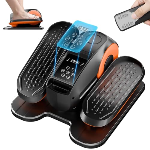 Under Desk Elliptical Machine,Leg Exerciser Electric as Seen on TV for Seniors, 24 Modes Romote Control Home Workout Exercise Equipment