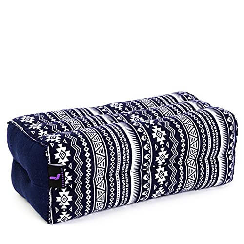 Leewadee Yoga Block – Floor Cushion for Yoga Practice, Meditation Seat Cushion for Workouts Filled with Kapok - color: Cbt2 - Dark Blue