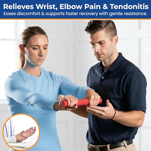 Flex Bars for Physical Therapy (3 Pack), Hand therapy Flex Bar, Resistance Bar for Golfers Elbow & Tendinitis, Tennis Elbow Exercise Devices, 3 Variable Twist Bar to Improve Grip Strength