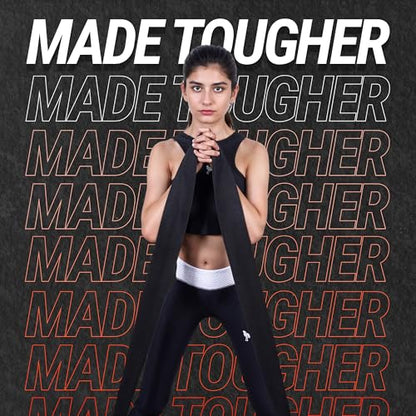 76 Inches Long Heavy Fabric Resistance Bands for Women and Men - Non-Slip, Durable Exercise Bands for Stretching, Yoga, Home Fitness - color: Black 76" Long Belt