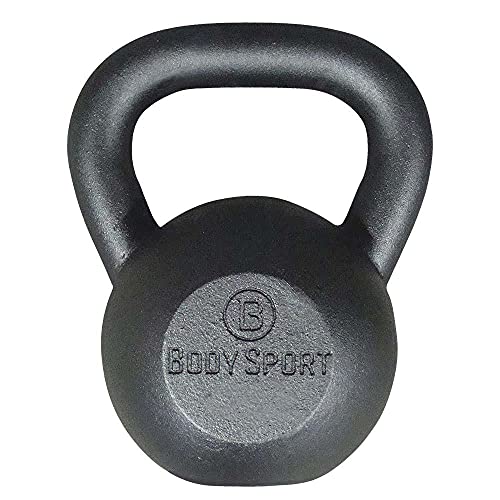 Body Sport Cast Iron Kettlebell - Professional Weight Training Equipment for Home & Gym Workouts