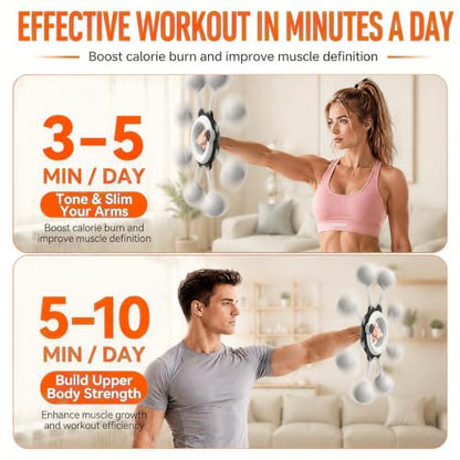 Arm and Shoulder Workout Equipment for Men and Women, 360° Hand-Crank Forearm Trainer, Shoulder Exercise and Mobility Trainer, Home Fitness Equipment for Chest and Upper Body Strength