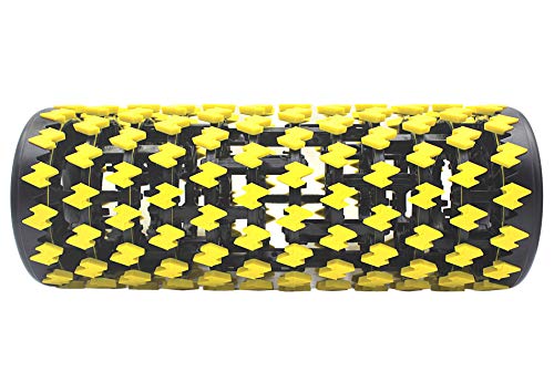 Shadowfit Foam Roller - Muscle Roller & Massage Roller for Trigger Point, Stretching Equipment for Legs, Hamstrings, Upper & Lower Back Pain - color: Yellow