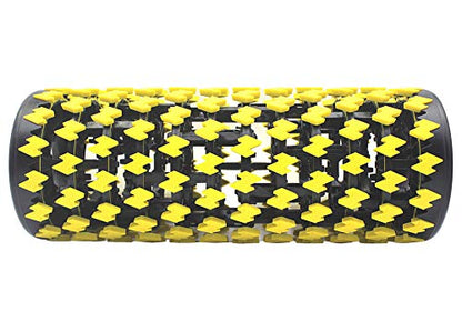 Shadowfit Foam Roller - Muscle Roller & Massage Roller for Trigger Point, Stretching Equipment for Legs, Hamstrings, Upper & Lower Back Pain - color: Yellow