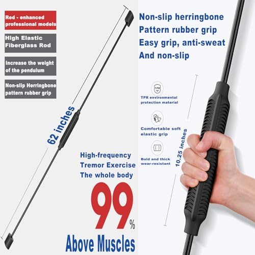 Yoga Starter Set - Flexi Bar, Resistance Band & Shoulder Tube for Elastic Exercise & Training Fitness