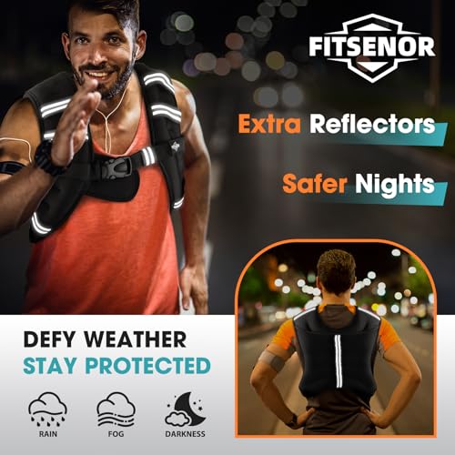 Weighted Vest for Men Women Walking, 6lb/8lb/12lb/16lb/20lb/30lb Strength Training Weight Vests with Phone Pocket, Comfortable Weighted Vest for Running Men, Rucking, Weight Loss, Gym Accessories - size: 6 lb
