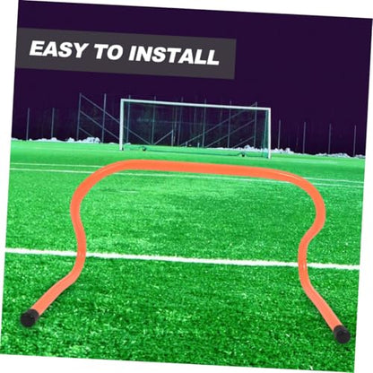 Baluue 4pcs Agility Speed Training Hurdles Plastic 15cm Lightweight Football Soccer Basketball Running Exercise Equipment for Youth Sports