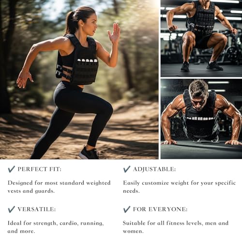 Mavee Fractional Weight Vest Plates, Rustproof Solid Steel Inserts for Rucking, Tactical Carrier & Strength Training - color: Black (E-Coated), size: 5.9 Inch (8 Pack / 3.5 Lbs)