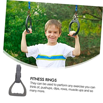 Adjustable Gymnastic Rings Set for Strength Training 2 Pcs Fitness Rings Heavy-Duty Straps Suitable for Home Workouts and Boys and Girls Shoulder Joint Training