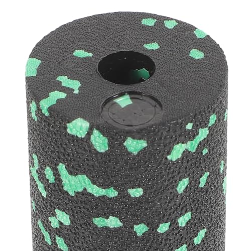 IMIKEYA Portable Compact Exercise Foam Roller for Muscle Massage, Lightweight Hollow Fitness Massager for Legs and Body, Green Travel-Friendly Massage Column for Exercise and Relaxation