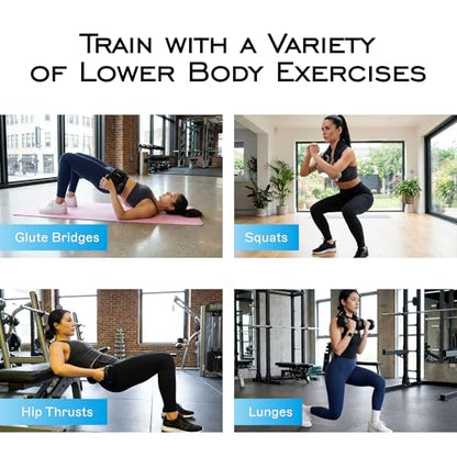 Hip Thrust Belt for Weights - Dumbbell Glute Bridge Exercise Strap Belt - Hipthrust Adjustable Weight Holder Straps for Dumbbells Kettlebells Plates - Home Gym Hip Exercise Workout Trainer