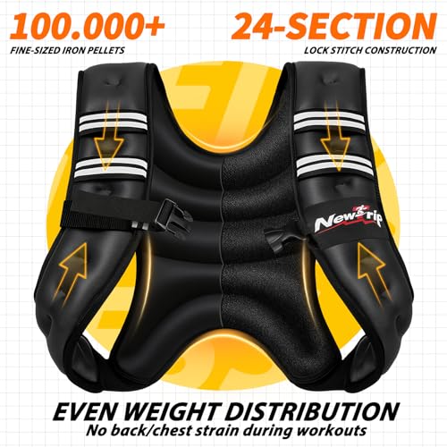 Weighted Vest Women & Men - 5lbs/8lbs/10lbs/12lbs/15lbs/20lbs/25lbs/30lbs Adjustable Weight Vest with Detachable Phone Pouch - Ideal for Rucking,Walking,Weight Loss,Training&Running - size: 5 lb