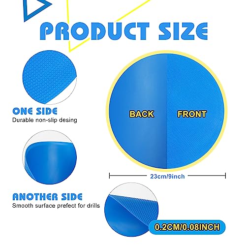 9 inch Spot Markers Flat Field Cones, Non Slip Rubber Agility Markers Flat Field Cones for Soccer Basketball Sports Speed Agility Training （18 pcs）