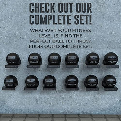 Nordic Lifting Wall Ball for Crossfit & Fitness - Medicine Ball for Gym and Strength Training