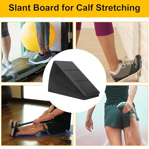 Calf Stretch Wedge,Anti-slip Training Equipment,Incline Board for Calf Stretcher - for Men Women Youth Teens Leg Knees Heel Ankle Workout Exercise Fitness Yoga Pilates Home Gym Recover