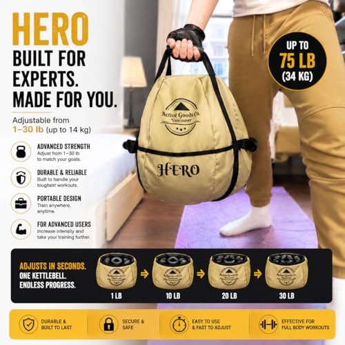 ActiveGoodsCo. Kettlebell Sandbag for fitness workout, different sizes Up to 75lb.