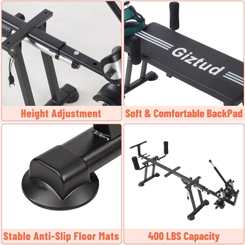 Electric Spinal Decompression Table, 400 LBS Heavy Duty Motorized Full Body Traction Table, Non-Inversion Spine Stretcher Bench for Safe Daily Use