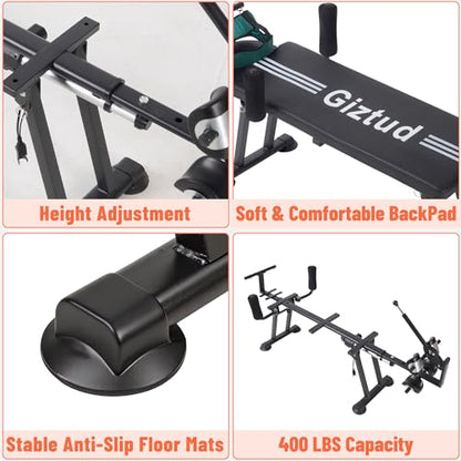 Electric Spinal Decompression Table, 400 LBS Heavy Duty Motorized Full Body Traction Table, Non-Inversion Spine Stretcher Bench for Safe Daily Use