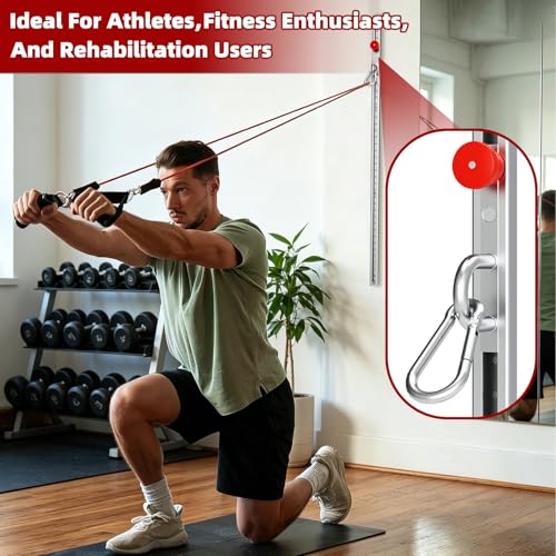 Adjustable Resistance Band Wall Mount System(2PCS),Home Gym Dedicated Resistance Band Wall Anchor, Ideal for Strength Training, Physical Therapy & Rehab Training