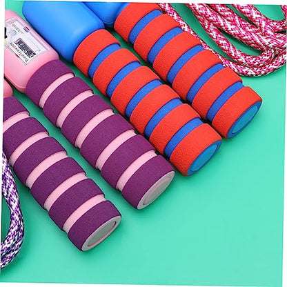 Garneck Counting Jump Rope for Adults Skipping Ropes Purple Pink Red Blue Interactive Fitness Accessories with