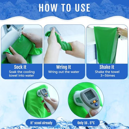 Hosuly 30 Pack Cooling Towels 40"x12" - color: Classic Color
