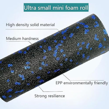 Extra Mini Foam Roller - High Density Massage Roller, Extra Small Yoga Roller for Physical Therapy, Myofascial Release, Deep Tissue & Muscle Recovery of Arms and Legs
