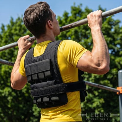 Lebert Fitness Adjustable Weight Vest for Strength Training & Fitness - color: 30LB