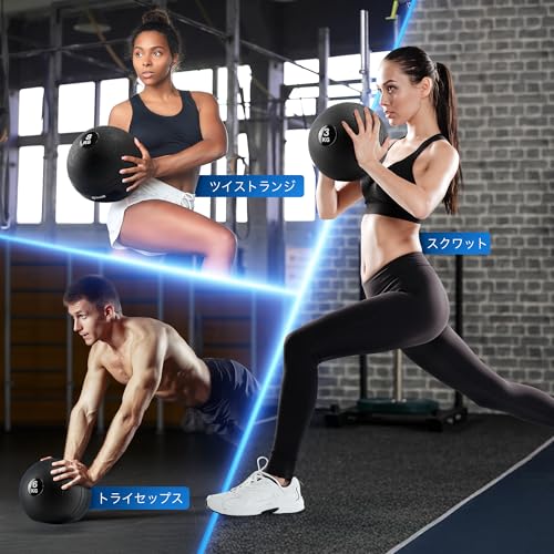 Yes4All XN4M Slam Ball, Medicine Ball, Smooth Surface, 11.0 lbs (5 kg), for Strength Training/Workout, Kilogram Notation Type