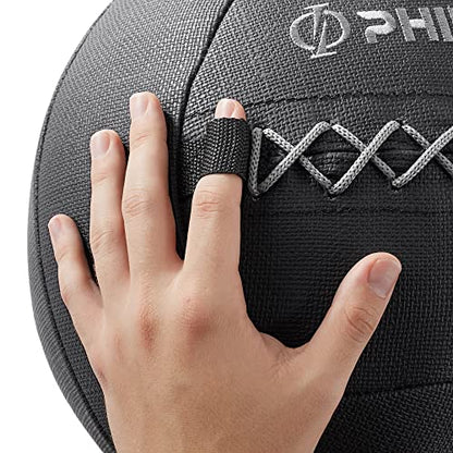 Philosophy Gym Wall Ball - Soft Shell Weighted Medicine Ball with Non-Slip Grip - style: 8 LB