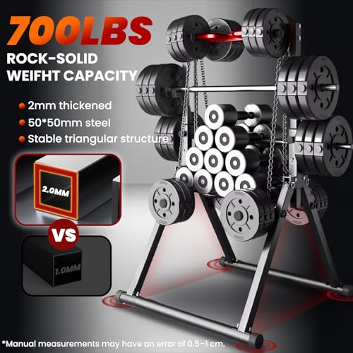 Power Tower Pull Up Dip Station Foldable, Pull Up Bar Station Adjustable, Multi-Function Home Gym, Strength Training Fitness Equipment, Triangular Design, for Home Outdoor - color: Black, Red-Multifunction Bar