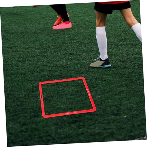 BESTonZON 6Pcs Professional Football Agility Training Rings Durable Reusable Speed Circles for Soccer Sports Drills Bright for Enhanced Visibility Grass