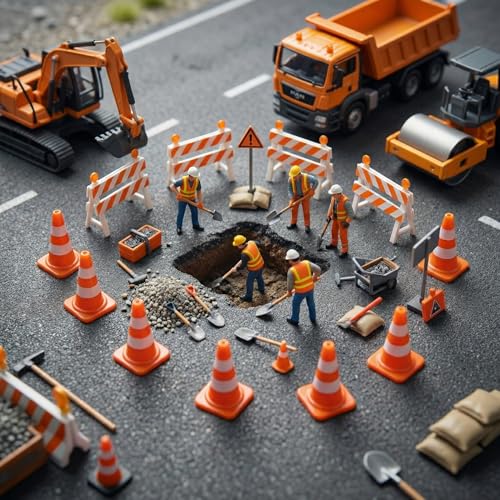 36/60/120 Pack 1 Inch Orange Mini Traffic Cones.Perfect as Construction Party Favors,Durable Small Roadblock Markers for Training Scenarios and Sports Event Setups