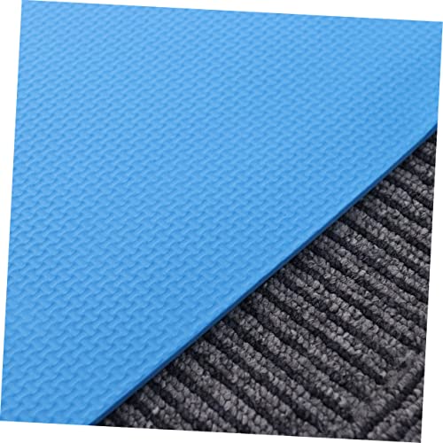 Portable Anti-slip Eva Yoga Mat for Exercise and Fitness Lightweight Non-toxic Outdoor Mat for Hot Yoga Aerobics and Stretching Routines Blue