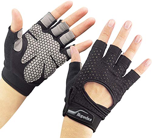 Workout Gloves Weight Lifting Gloves Palm Support Protection for Men Women, Exercise Gloves Sports for Training, Fitness, Gym, - color: Black, size: Large