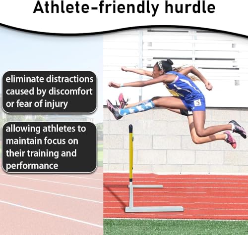 Adjustable Height Training Hurdle Newly Upgraded Injury-Reducing Track & Field Hurdles for Athletes & Adults