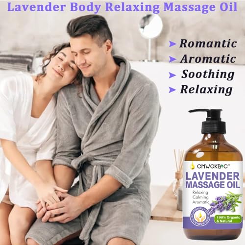 Fathers Day Gift for Husband,Dad, Massage Oil for Massage Therapy,Lymphatic Drainage-Ginger Oil Sore Muscle Arnica Oil &Lavender Oil Relaxing Massage Oils for Date Night,Massage Ball,Gifts for Him Her