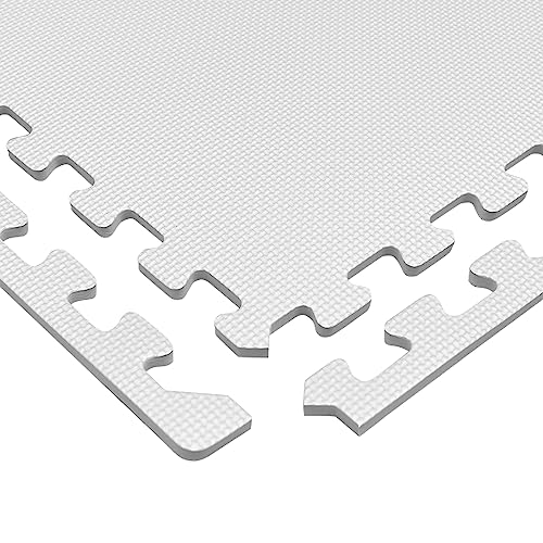 We Sell Mats 3/8" Thick Multipurpose EVA Foam Exercise Floor Mat, Interlocking Tiles, Anti-Fatigue for Home or Gym