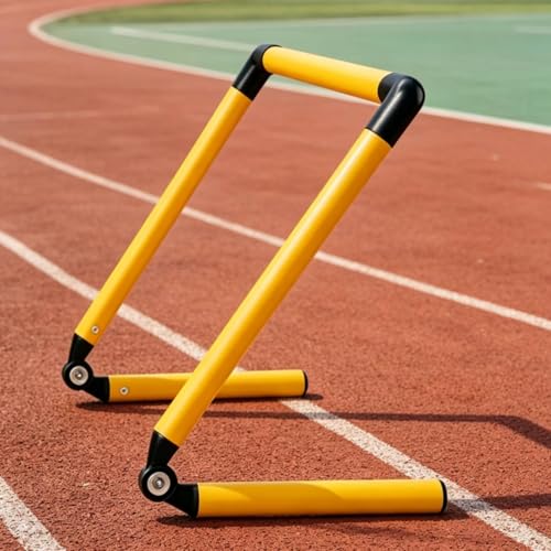 Foldable Agility Hurdles Detachable Folding Hurdle Bright Color Athletic