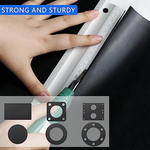WochiTV Solid Rubber Strips Rolls, 4" Wide x 1/8" Thick x 120" Long Neoprene Rubber Sheets Perfect for DIY Gasket Material, Sealing, Liner, Shield, Padding, Mat - size: 4" W x 120" L, style: 1/8(.125") Thick