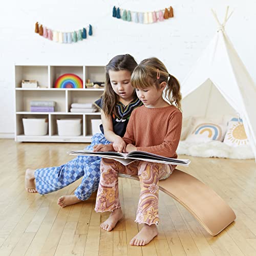 ECR4Kids Balance Board, Montessori Toy, Natural - color: Natural