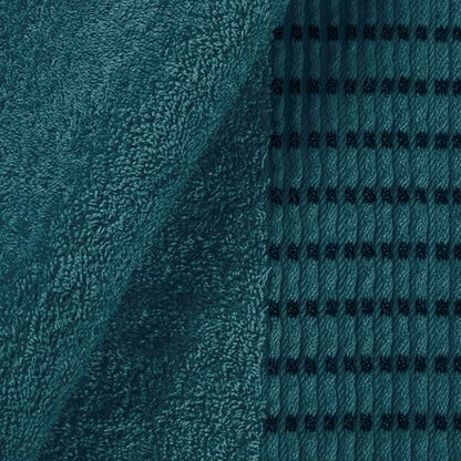 MALLONI HOME Ultra Soft 3 Pack Cotton Towel Set, Contains a Bath Towels 28x55 inch, a Hand Towels 16x24 inch & a Wash Coths 12x12 inch, Ideal Everyday use, Compact & Lightweight - Teal - color: Teal, size: 3 Pack Set