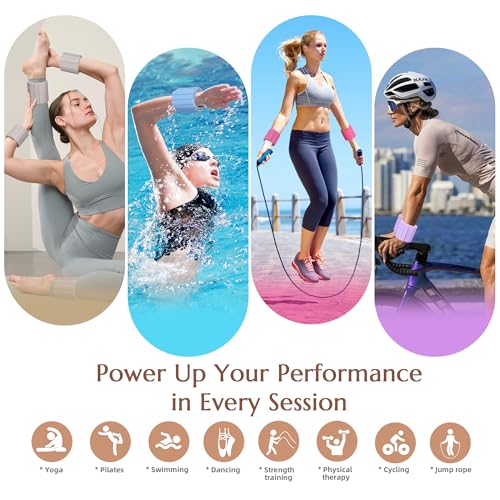 BECOJADDE Wrist Weights Ankle Weight for Women 1 Pair (1.1 lb/2.2 lb Each) - color: Beige Taupe, size: 4.4 Lb Pair (2.2 Lb Each)